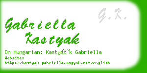 gabriella kastyak business card